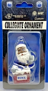 NEU Collegiate "DUKE" Ornament - Santa Getting Into The Chimney Ornament - Bild 1 von 4