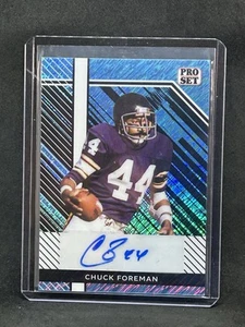 READ 2024 Leaf Collective Pro Set Blue Shimmer Chuck Foreman Autograph /20 Sh - Picture 1 of 2