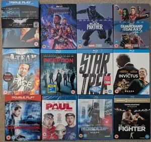 13 x Blu-Ray Bundle Job Lot Collection - Marvel / Batman / Inception - New - Picture 1 of 11