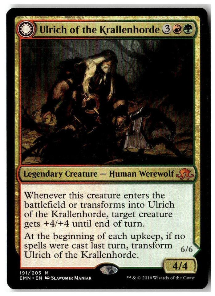 MTG Ulrich of the Krallenhorde - Eldritch Moon Moderately Played English - Image 1 of 2