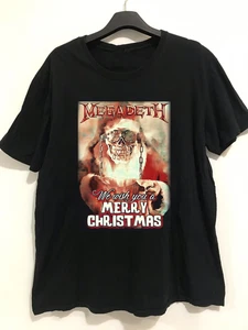 Nuova Camicia Megadeth Band Regalo di Natale Natale per Amici Nera S-5XL BB635 - Foto 1 di 3
