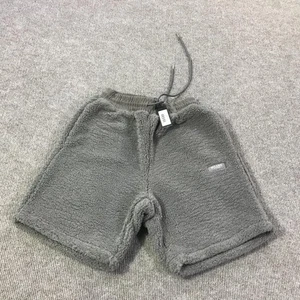 Milano Di Rouge Shorts Mens Extra Small Gray Faria Sherpa Fleece Lounge Cozy - Picture 1 of 10