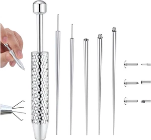 Herramienta de agarre de bolas cónicas perforadoras para cambiar joyas - 14G 16G 18G 20G inoxidable - Imagen 1 de 12