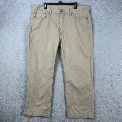 Pantalones de mezclilla Levis 514 para hombre rectos 40X30 tostados informales blancos lengüeta 5 bolsillos Foto 1 de 4