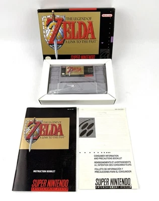 The Legend of Zelda: A Link to the Past (Nintendo SNES, 1992) W/ Box & Manual - Image 1 of 4