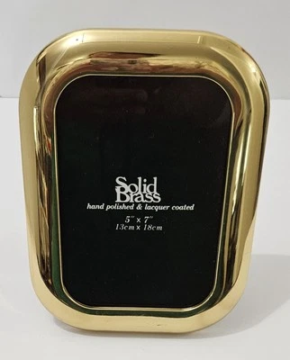 复古 美丽 独特 纯黄铜 金色相框 照片 5x7 小屋 复古外观 — 第 1/4 张图片