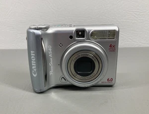 Canon PowerShot A540 6.0MP Silver Digital Camera for Parts - Picture 1 of 11