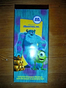 EXTREMELY RARE MONSTERS INC. WATCH AND SCREAM CANISTER SET LIMITED EDITION. NEW - Picture 1 of 7