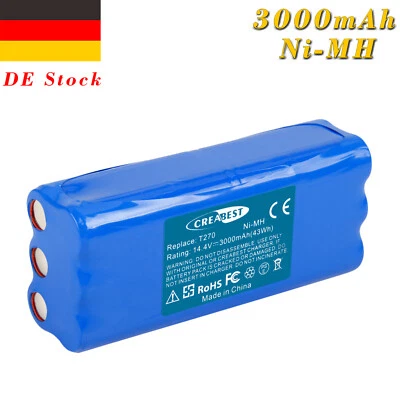 CREABEST 14,4V 3,0AH Ni-MH Akku Für Dirt Devil Libero M606 0606004 M611 Ecovacs Dibea K6L