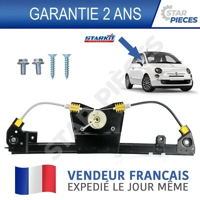 LEVE VITRE AVANT DROIT PASSAGER FIAT 500 A PARTIR DE 2007 51824038 - Photo 1/4