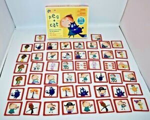 RARE PBS Kids Peg & Cat Memory Card Game