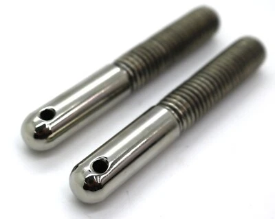 Trim Parts Stainless Steel 3.38" Hood Pin Posts / For 1969-1974 Dodge & Plymouth - Image 1 of 4