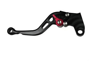 1 x black short motorcycle clutch lever red for kawasaki zr-7/s 1999 - 2003 - Image 1 of 4