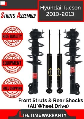 Оригинальные передние стойки и задние амортизаторы Monroe для Hyundai Tucson 2,4 л 4X4 2010-2013 годов выпуска - Изображение 1 из 4
