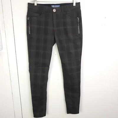 Democracy Pants Womens 6 Ab Solution Plaid Mid Rise Zip Ankle Dark Academia - Image 1 of 4