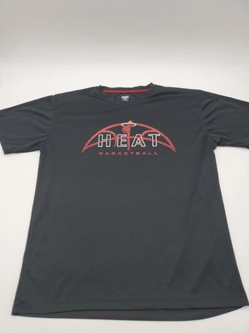 NBA Miami Heat Large Sport black Logo Men T-shirt..T77 Cover