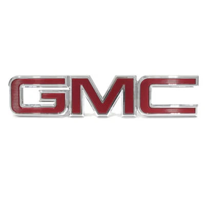 OEM NUEVO GM PART Rejilla Frontal Emblema Insignia Rojo Cromo "GMC" 14-15 Sierra 23122159 Foto 1 de 4