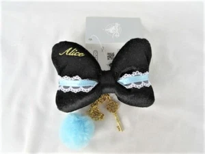 ALICE RIBBON PLUSH KEY CHAIN STRAP ALICE IN WONDERLAND DISNEY STORE JAPAN - Picture 1 of 4