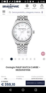 Orologio, uomo, Philip Watch - Caribe - R8223597012 - Foto 1 di 3