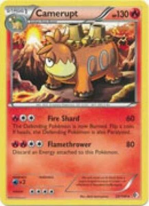 2x (BW7-022) Camerupt Rare Pokemon BW Boundaries Crossed Card # 22 - Picture 1 of 1