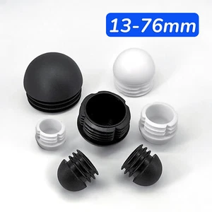 Domed Round Plastic End Caps For Tubing Pipe Inserts Plugs Bungs Furniture Feet - Picture 1 of 41