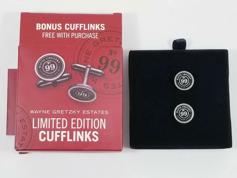 Wayne Gretzky Estates Limited Edition Cufflinks No.99 Whiskey NEW Cover