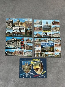 5 1990's Rome Italy Europe Foreign Greeting from postcards - Picture 1 of 11