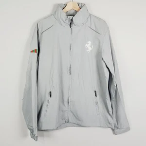 STORMTECH Mens Size L Grey Zip Up Jacket w/Concealed Hood / Ferrari Embroidered - Picture 1 of 10
