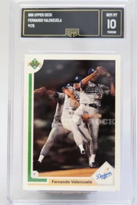 1991 Upper Deck FERNANDO VALENZUELA #175 Graded GMA 10 - Picture 1 of 4