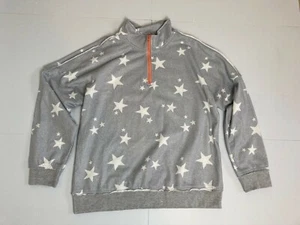 CiciDolls Grey Women's Sz L Star Pullover Sweatshirt - Imagen 1 de 5