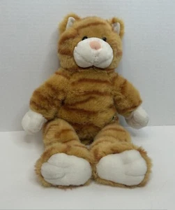 Build A Bear Kitty Cat Plush Orange Striped Tabby BAB Stuffed Animal 17" - Picture 1 of 9