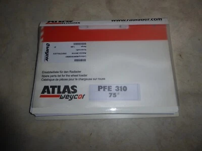Original Ersatzteilliste zu dem Atlas Radlader PFE 310 75 - Bild 1 von 4