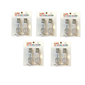5 Pairs NT4850 HD Video Balun HDCVI TVI AHD Analog Tooless 600M 2000' - Picture 1 of 6