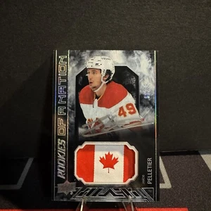 2023-24 UD SPX Black Rookies of A Nation RPA Jakob Pelletier Canada /99!!!! - Foto 1 di 8