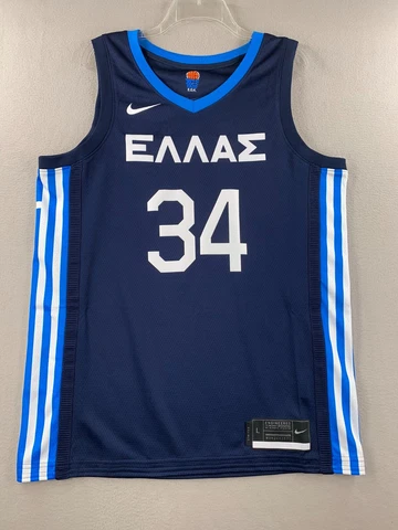 Giannis Antetokounmpo Greece Basketball Nike Limited Swingman Jersey Men's Large Cover