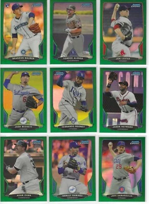 2013 Bowman Chrome & Prospects Refractor parallels Green Purple Xfractors pick - Image 1 of 4