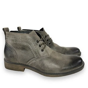 ROAN Chukka Stiefel Schuhe Herren Größe 9 Pharos grau Leder Knöchel Freizeit elegant Schnürung - Bild 1 von 12