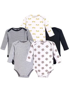 Hudson Baby Boys' Infant Bodysuits Long-Sleeve Set Size 5 (9-12 months) - Picture 1 of 5