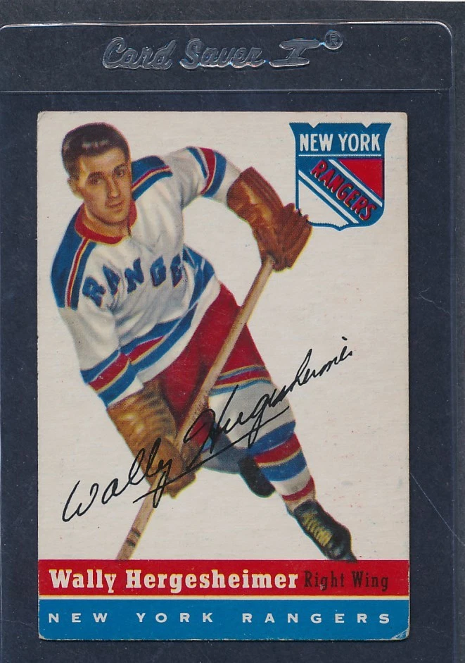 1954/55 Topps #022 Wally Hercesheimer Rangers EX 54THK22-111815-1 - Image 1 of 1
