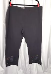 Pantaloni da viaggio Bluefish Lagenlook 2 dipinti a mano cotone biologico anno 2000 così come sono - Foto 1 di 5