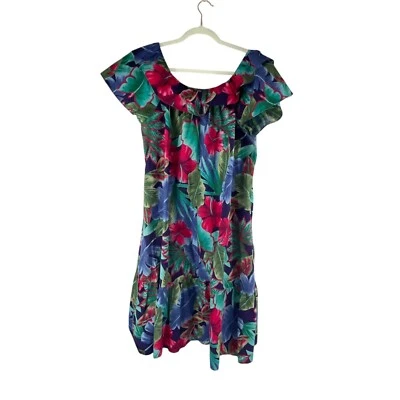 Vestido Floral Vintage Hilo Hattie The Hawaiian Original Talla L Colorido Ropa de Resort Foto 1 de 4