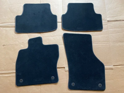 2015-2021 VOLKSWAGEN VW Golf & Sportwagen Black Carpet Floor 4 PEICE SET OEM - Image 1 of 4