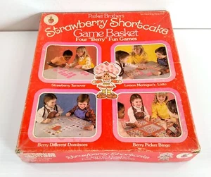 Vintage Strawberry Shortcake Game Basket 1981 Parker Brothers INCOMPLETE - Picture 1 of 17