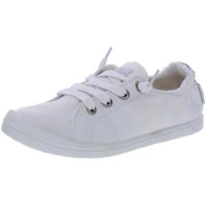 Roxy Womens Bayshore III White Fashion Sneakers Shoes 8 Medium (B,M) BHFO 0479