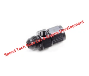 Fragola 495008-BL -10 Male x -10 Female Inline Gauge Adapter, Black @ Speed Tech - Picture 1 of 1