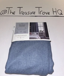 Threshold - Blackout Curtain Blue Denim Aruba Window Panel - 50” W x 63” Target! - Picture 1 of 5