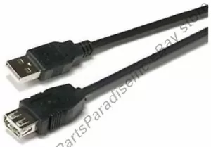 Lot10 15 Fuß lang USB 2.0 A Stecker ~ Buchse Verlängerungskamera/Webcam/Druckerkabel {SCHWARZ - Bild 1 von 1