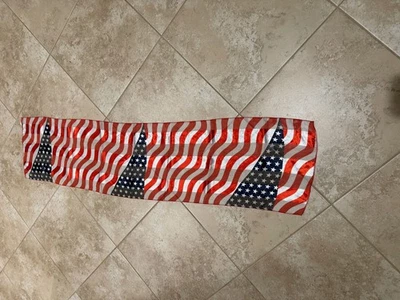 Винтажный 3 шарфы красный, белый и синий, пейсли, всплеск весны новый фотографии и описание - Изображение 1 из 3