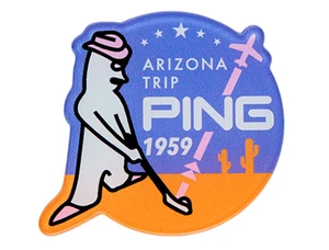 Ping Golf Japan AC-F2503 Mr.PING Travel Marker Purple Limited edition New - Picture 1 of 4