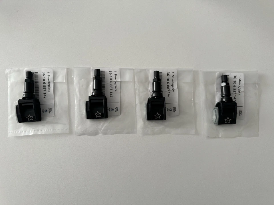 4x Original BMW Reifendrucksensoren 5er G30 G31 F40 3er G20 X3 G01 X5 G05 RDK - Bild 1 von 3
